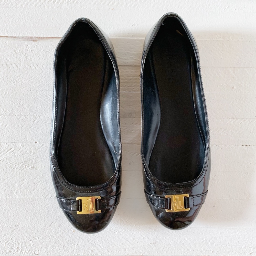 Ralph Lauren Patent Leather Flats Size 7